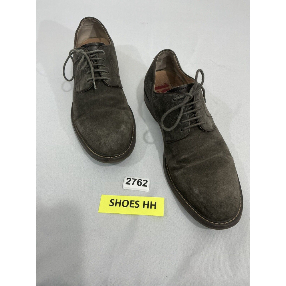 Men’s 1901 Tige En Cuir Size 9.5 M Gray Suede Lace Up Oxford Shoes